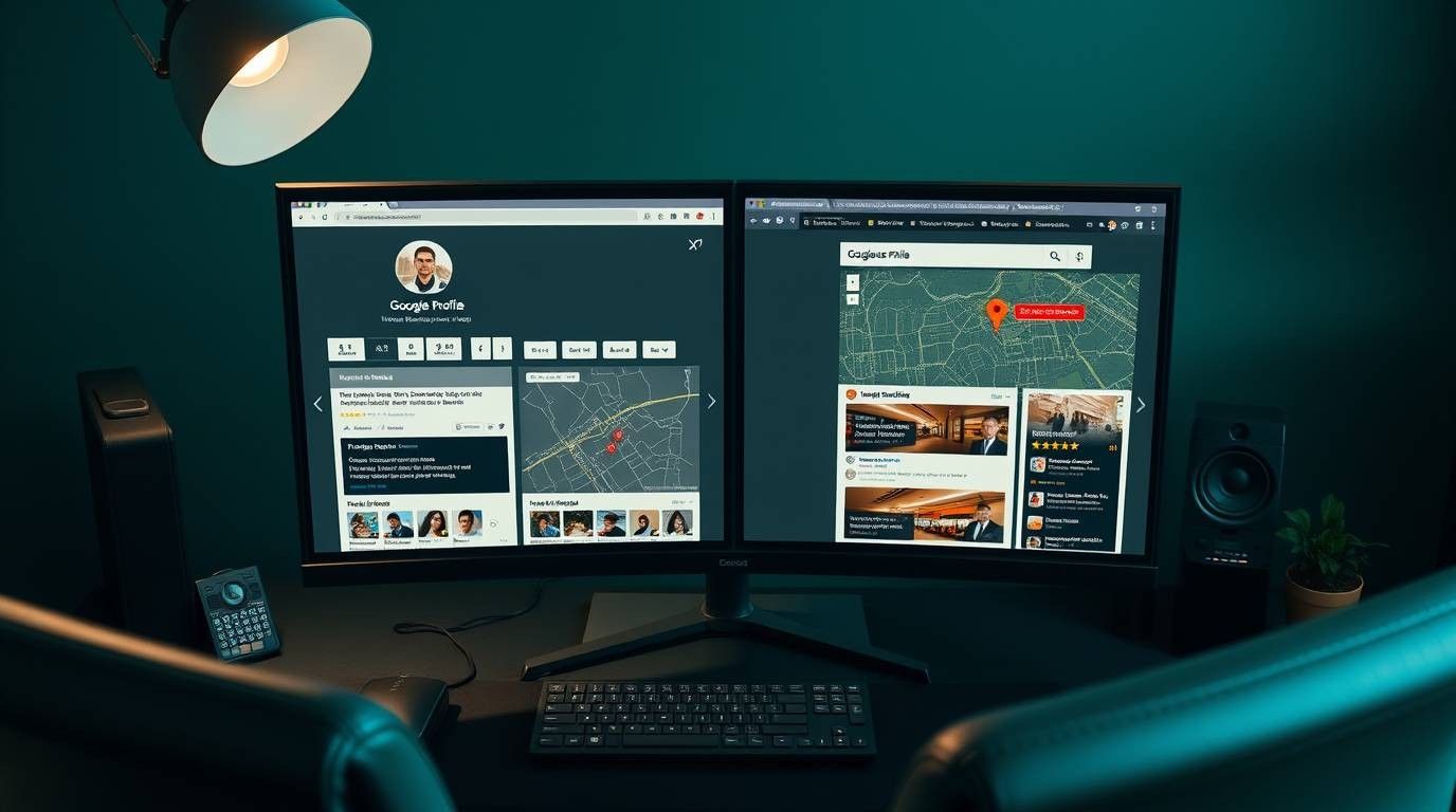 Visual designs optimized for Google Business Profile, maps listings, and social media platforms