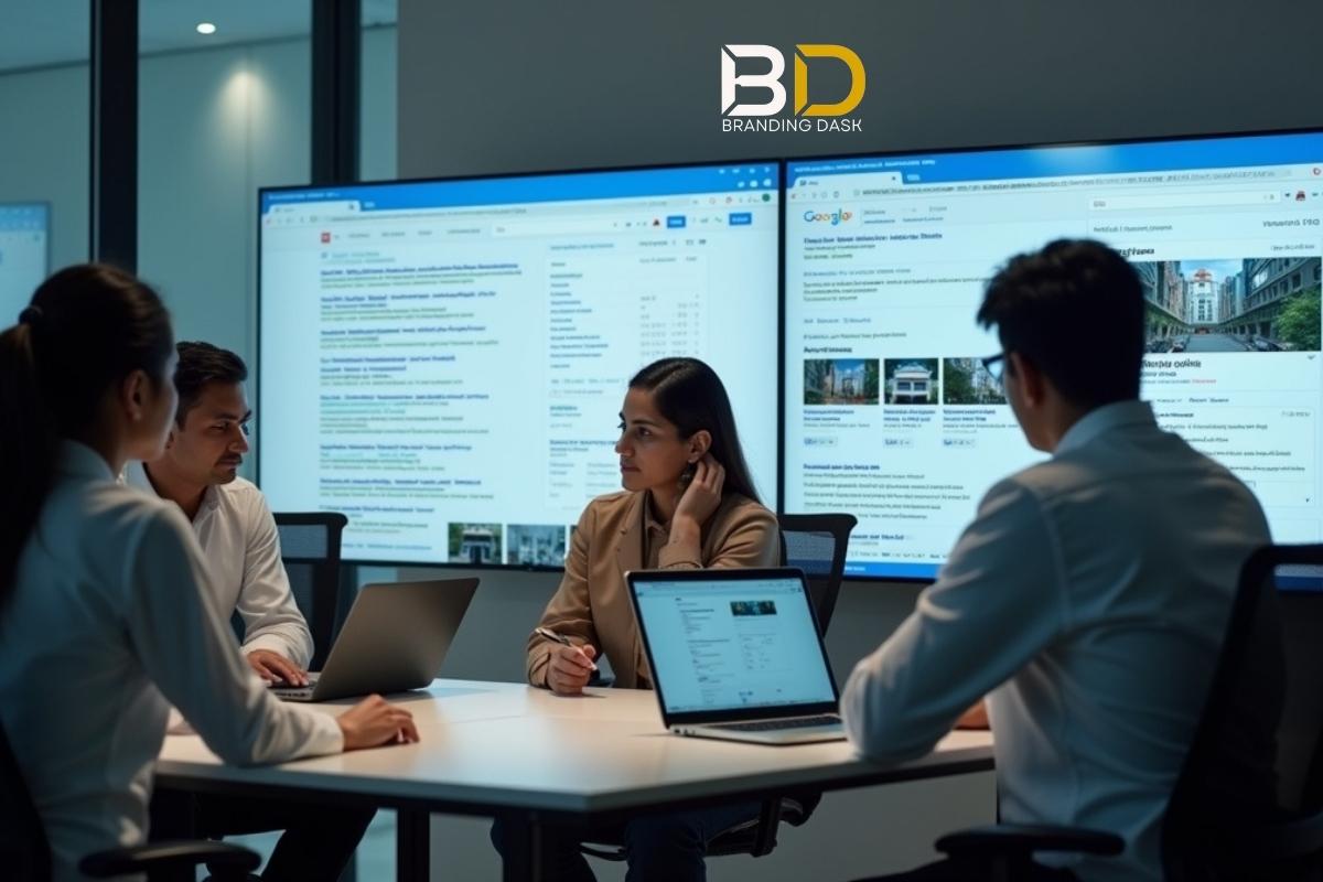 Branding Dask team analyzing local search behavior and AI-driven results for Bangladeshi businesses