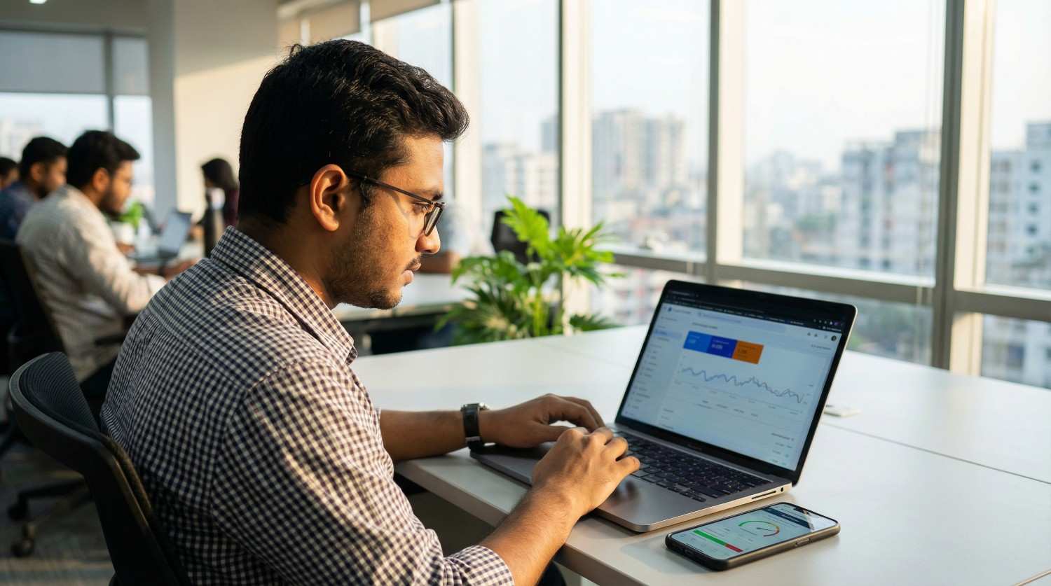 Bangladeshi marketer doing an on-page SEO audit