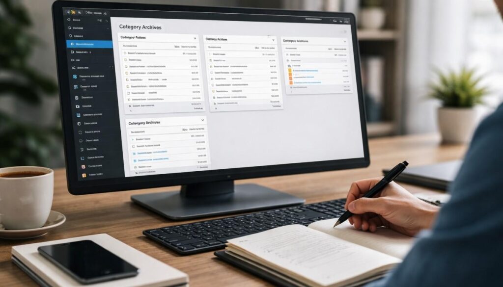 WordPress archives dashboard showing duplicate page sources