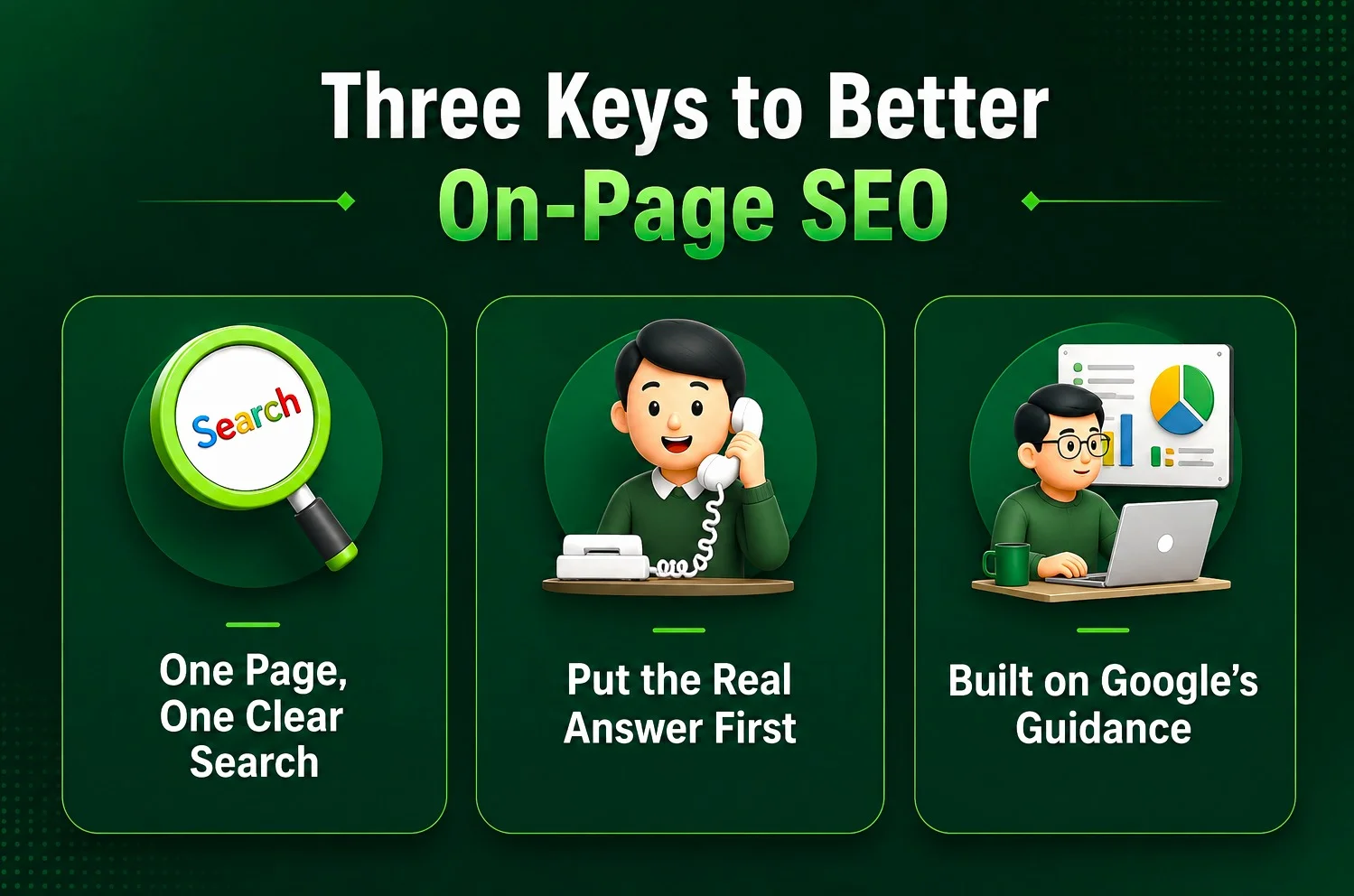 Three key on-page SEO tips for better Google rankings and search visibility